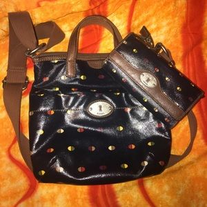 Fossil key-per crossbody with matching wallet